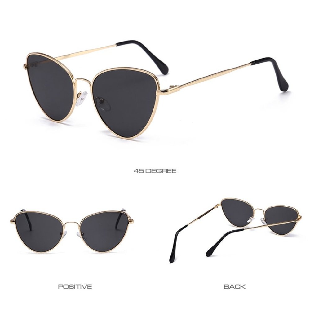 💎✨ Vintage Cat Eye Rimmed Sunglasses - Picture 4 of 5